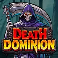 Portada del juego Death Dominion: figura encapuchada con guadaña sobre fondo oscuro